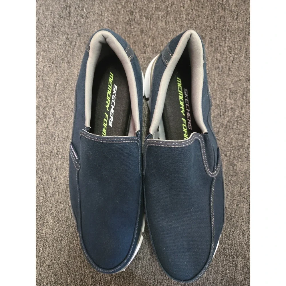 Men's Sketchers Dual Lite Slip On Loafers  Blue Sz 10.5 Worn Once